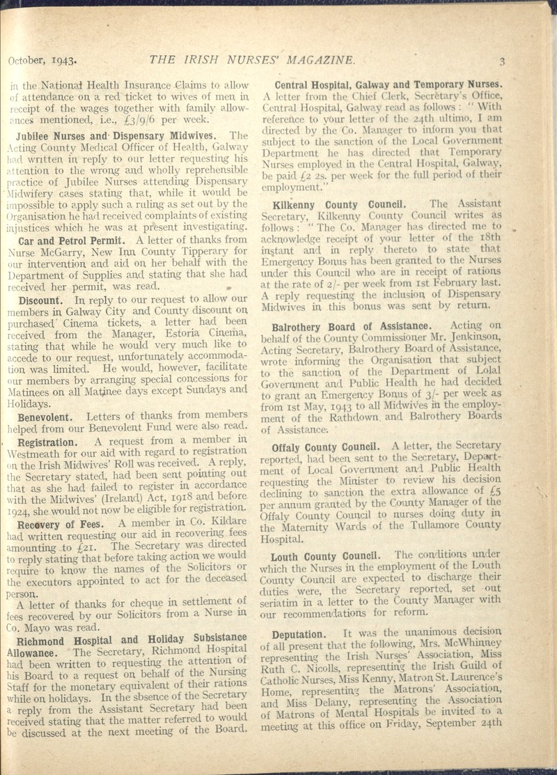 Irish Nurses' Magazine - UCD Digital Library