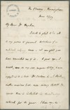 Letter from John Henry Newman (The Oratory, Birmingham) to Dr. Thomas Hayden, concerning a proposed medical lodging house.